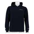 Champion Hoodie (Cotton Blend) with Small Logo Print 2023 Dark Blue Kids