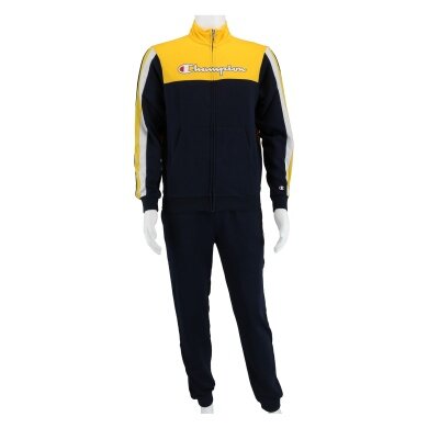 Champion Tracksuit (Jacket & Trousers) Big Logo 2024 dark blue/yellow Boys