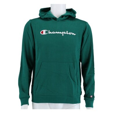 Champion Hoodie (Cotton Hoodie) Big Logo 2024 Dark Green Boys