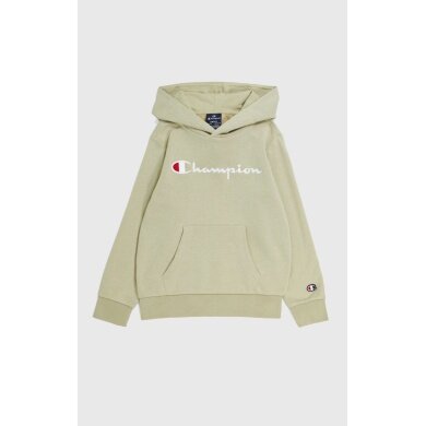 Champion Hoodie (Cotton Hoodie) Big Logo 2024 beige Boys