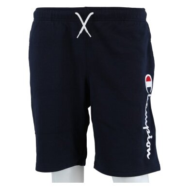 Champion Leisure Shorts (Cotton) Bermuda with Logo Print Short 2024 Navy Blue Boys