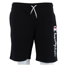 Champion Leisure Shorts (Cotton) Bermuda with Logo Print Short 2024 Black Boys