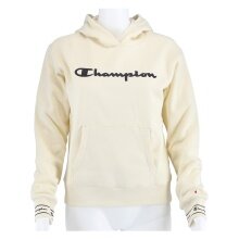 Champion Hoodie Big Logo Print beige Girls