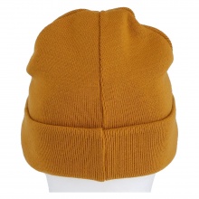 Champion Beanie (Beanie) Legacy Knit with lettering mustard yellow Children 1 piece