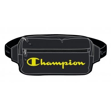 Champion Waist Bag Logo Big black/yellow