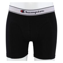 Champion Boxershort (Cotton) Underwear with White Waistband 2022 Black Men - Pack of 2