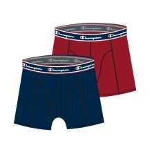 Champion Boxershort (Cotton) Underwear with Blue Waistband 2022 Navy Blue/Red Men - 2 Pack