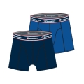 Champion Boxershort (Cotton) Underwear with Blue Waistband 2022 Navy Blue/Royal Blue Men - 2 Pack