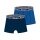 Champion Boxershort (Cotton) Underwear with Blue Waistband 2022 Navy Blue/Royal Blue Men - 2 Pack