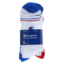 Champion Tennis Socks (Cotton) Crew 2024 White Men - 3 Pairs