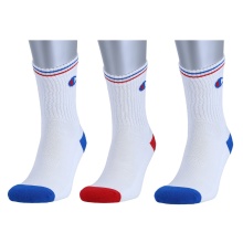 Champion Tennis Socks (Cotton) Crew 2024 White Men - 3 Pairs