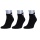 Champion Tennis Socks (Cotton) Quarter C Logo-Print 2024 Black Men - 3 Pairs