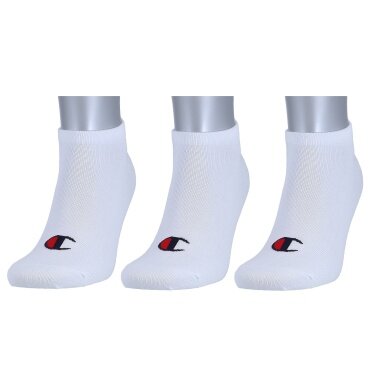 Champion Tennis Socks (Cotton) Sneaker Logo Print 2024 white Men - 3 Pairs