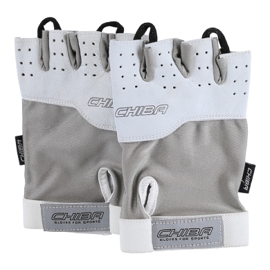 Chiba Fitness Gloves Power light grey/white