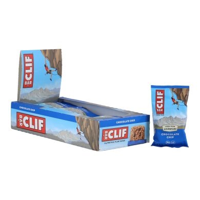 Clif Bar Energy Bar Chocolate Chip - Oat Bar - Chocolate Pieces 12x68g Box