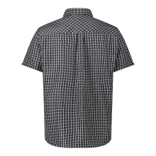 CMP hiking shirt short-sleeved with check pattern (UV protection, chest pocket) anthracite/black men