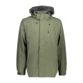 CMP Rain Jacket (windproof, waterproof) with hood green Men