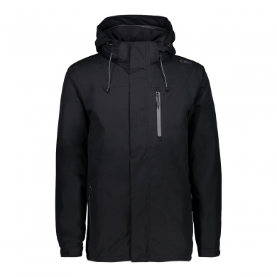 CMP Rain Jacket (windproof, waterproof) with hood anthracite grey Men