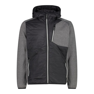 CMP Functional Hybrid Jacket with Hood and Front Padding Black Men