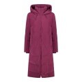 CMP Winter Coat Fix Hood (Shiny effect, padded, warm) ruby red Women