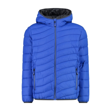 CMP quilted jacket with padding (water-repellent, warm) royal blue children