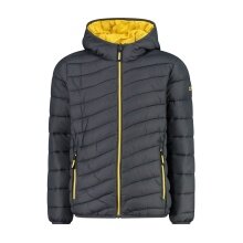 CMP quilted jacket with padding (water-repellent, warm) titanium grey/yellow children