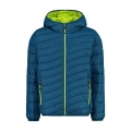 CMP quilted jacket with padding (water-repellent, warm) blue-green children