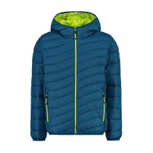 CMP quilted jacket with padding (water-repellent, warm) blue-green children