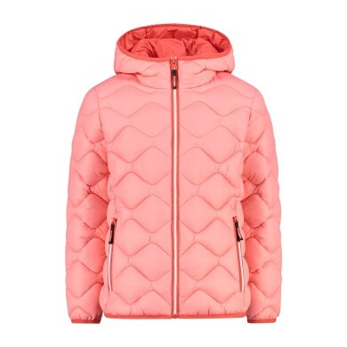 CMP quilted jacket with padding (water-repellent, warm) flamingo orange children