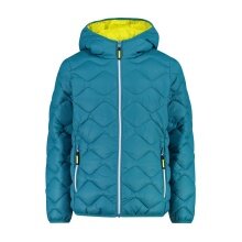 CMP quilted jacket with padding (water-repellent, warm) lake blue children