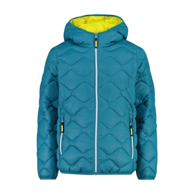 CMP quilted jacket with padding (water-repellent, warm) lake blue children