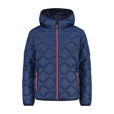 CMP quilted jacket with padding (water-repellent, warm) ink blue children