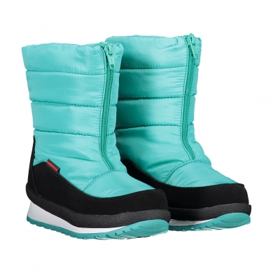 CMP Winter Boots Rae Snow Boot (Front Zipper, Waterproof) Emerald Blue Kids