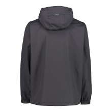 CMP Rain Jacket with Hood SNAPS (windproof, waterproof) anthracite grey Men