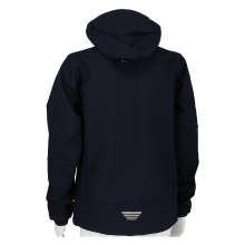 CMP Softshell jacket (windproof, water-repellent) with hood navy blue Men