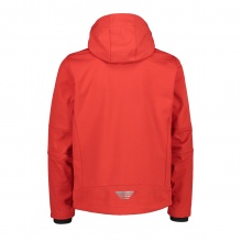 CMP Softshell Jacket (windproof, water-repellent) with hood red Men