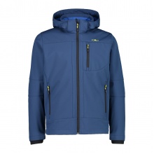 CMP Softshell Jacket (windproof, water-repellent) with hood ink blue Men