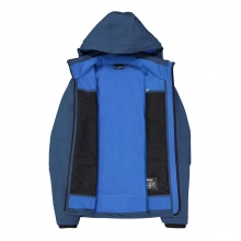 CMP Softshell Jacket (windproof, water-repellent) with hood ink blue Men