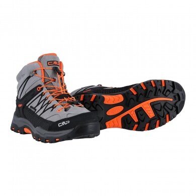 CMP Hiking Shoe Rigel Mid WP (waterproof) light grey/orange Kids