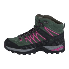 CMP Rigel Mid WP Hiking Shoes (Trekking, waterproof) dark green/pink Ladies