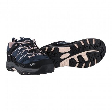 CMP Hiking Shoes Rigel Low WP (Trekking, waterproof) navy blue/pink Girls