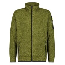 CMP Fleece Jacket Knit-Tech with Stand-up Collar Olive Green Men