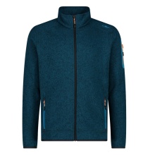 CMP Fleece Jacket Knit-Tech with Stand-Up Collar Deep Blue Men