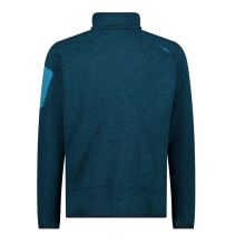 CMP Fleece Jacket Knit-Tech with Stand-Up Collar Deep Blue Men