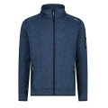 CMP Fleece Jacket Knit-Tech with Stand-up Collar Navy Men