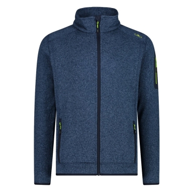 CMP Fleece Jacket Knit-Tech with Stand-up Collar Navy Men