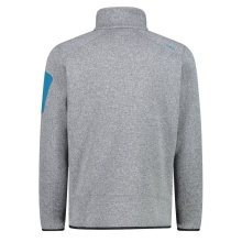 CMP Fleece Jacket Knit-Tech with Stand-Up Collar Light Grey Men