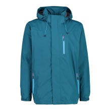 CMP Rain Jacket (windproof, waterproof) with hood blue Men