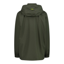 CMP Rain jacket with hood SNAPS (windproof, waterproof) green Men