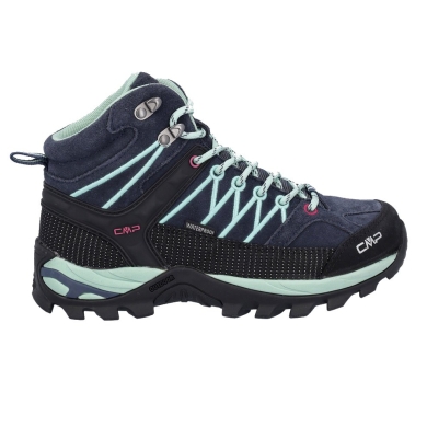 CMP Hiking Shoes Rigel Mid WP (Trekking, waterproof) dark blue/light blue Women